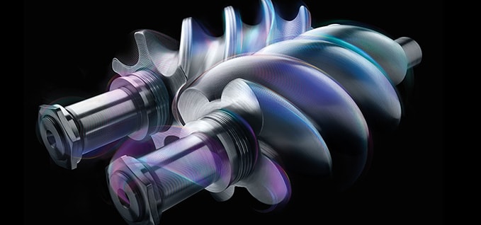 Industrial rotary screw component