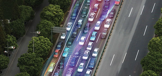 Traffic on a highway